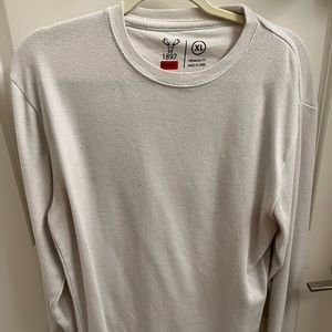 White waffle long sleeve
